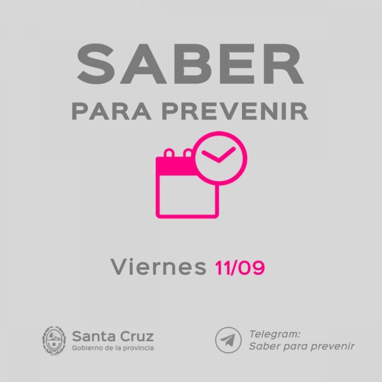 Saber para prevenir Informe epidemiológico Viernes 11 de septiembre