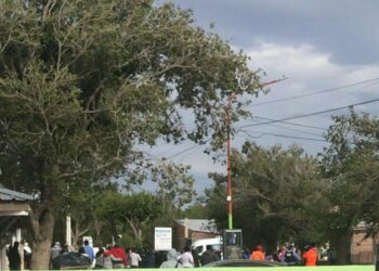 Represión a municipales en Las Heras