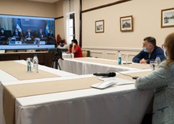 Alicia Kirchner participó de una videoconferencia con el Presidente