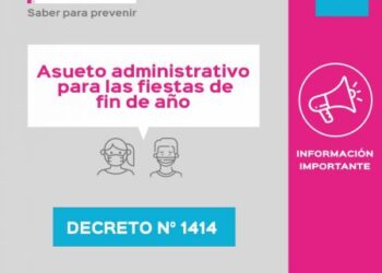 El Gobierno dispuso asueto administrativo para las fiestas de fin de año