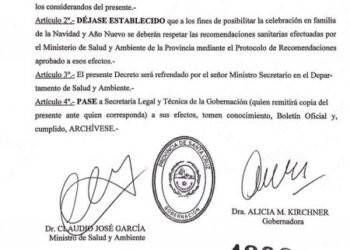 Se firmó el Decreto 1392/20 y se trabaja en un Protocolo de Recomendaciones para las fiestas