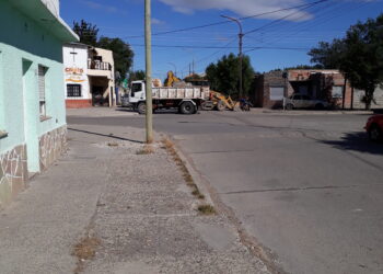 FINALIZARON BACHEO EN MITRE Y PELLEGRINI DE PICO TRUNCADO