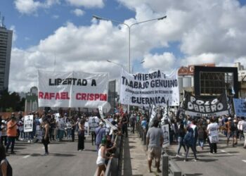 Polo Obrero Con distintos cortes exigen la liberación de Rafael Crispín