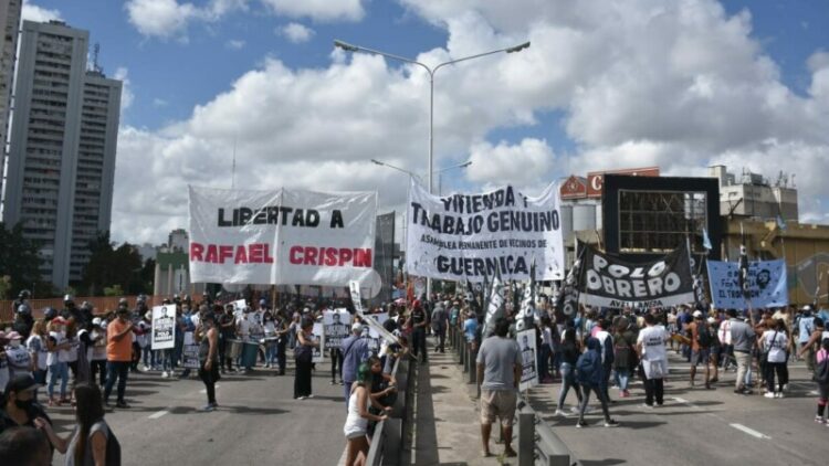 Polo Obrero Con distintos cortes exigen la liberación de Rafael Crispín
