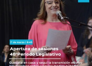 Alicia inaugurará un nuevo periodo de sesiones legislativas