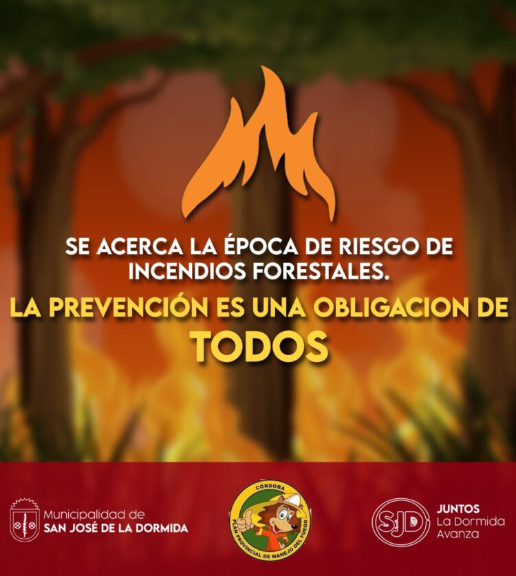 Se acerca la época de Riesgo de Incendios Forestales y la prevención es una obligación de todos