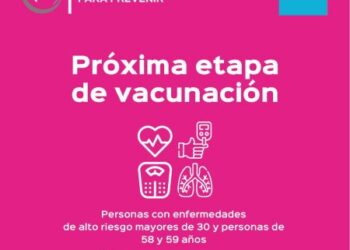 Habilitan turnos para personas mayores a 30 años con enfermedades graves y para aquellas entre 58 y 59 años