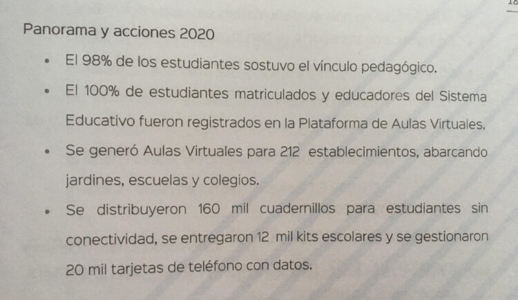 Daniel Roquel “Mienten cuando dicen que el 98% de los estudiantes sostuvo el vínculo pedagógico durante el 2020”