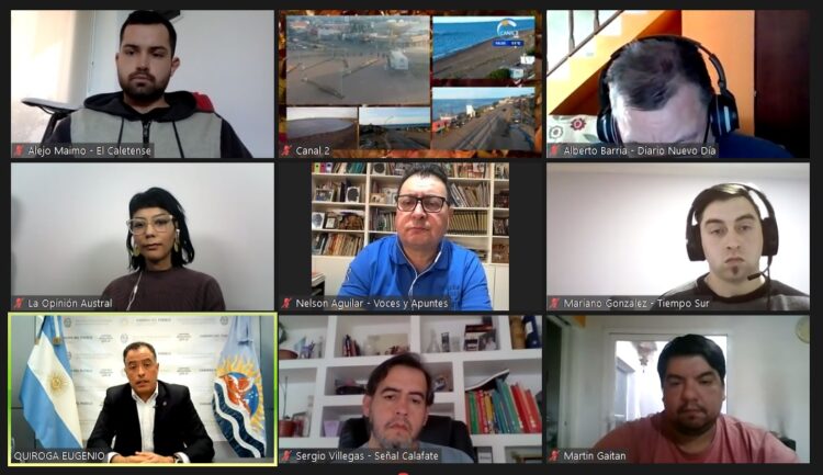 EUGENIO QUIROGA HABLÓ CON PERIODISTAS