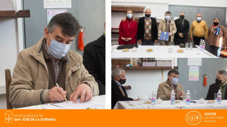 Firmaron el Acta Compromiso para la creación de la Universidad Popular en San José de la Dormida