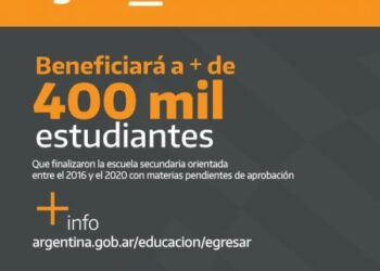 Inicia el Plan Egresar para estudiantes secundarios que adeuden materias