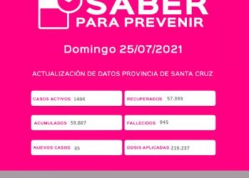 Saber Para Prevenir | Informe Epidemiológico | Domingo 25 de julio