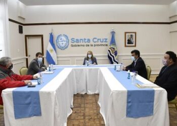 Alicia concretó mesa de trabajo con los intendentes de Pico Truncado, Puerto Deseado y El Chaltén