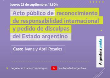 El Estado Argentino pide disculpas ante la CIDH en el caso Ivana y Abril Rosales