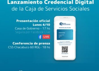 La Caja de Servicios Sociales lanzará la Credencial Digital el 4 de octubre