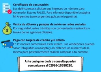 Seguridad continúa trabajando en la prevención de estafas y ciberdelitos en la temporada turística