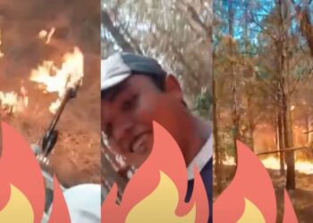 «Miren el desastre que hago»: buscan a un hombre que se filmó incendiando un bosque de Corrientes con un lanzallamas