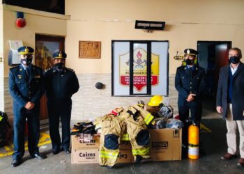 A través de la entrega de equipamiento PAE consolida su compromiso con los Bomberos Voluntarios de Santa Cruz