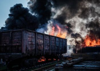 Rusia atacó una red ferroviaria en Ucrania clave para recibir armas enviadas desde Europa