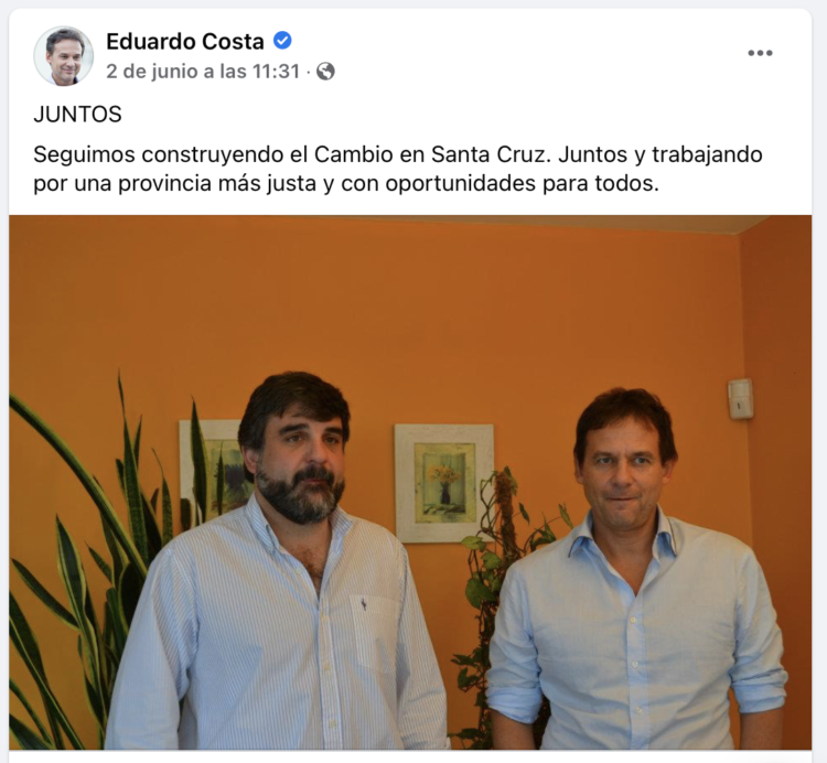 COSTA APOYA A GARDONIO