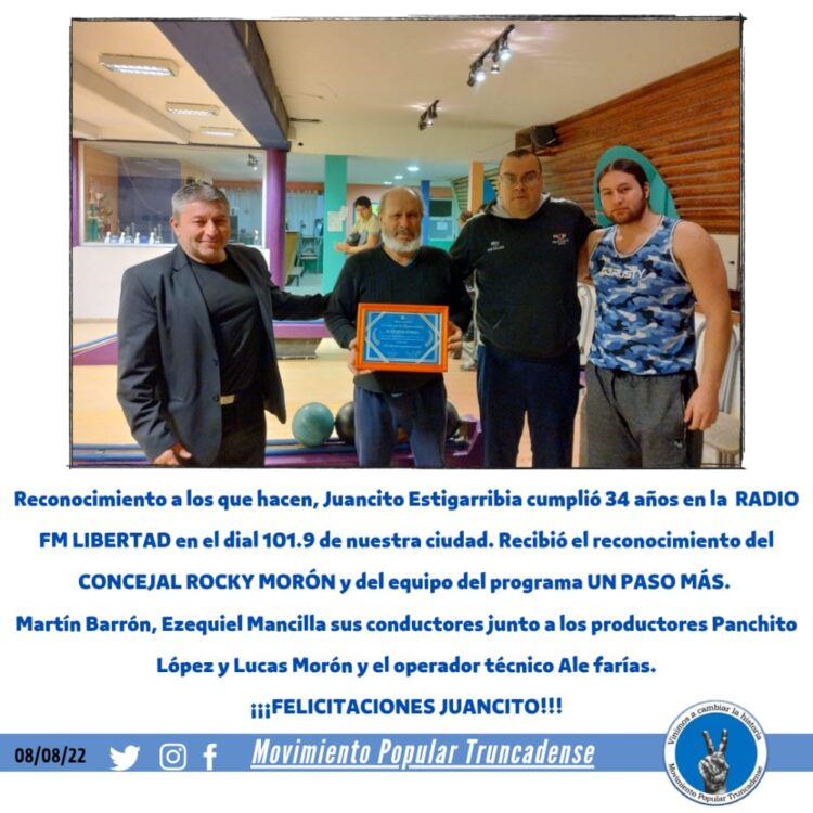 34 ANIVERSARIO DE LRF 375 FM LIBERTAD DE PICO TRUNCADO