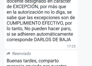 Pico Truncado: Anuncian a docente de Escuela Especial que la dan de baja por realizar paro