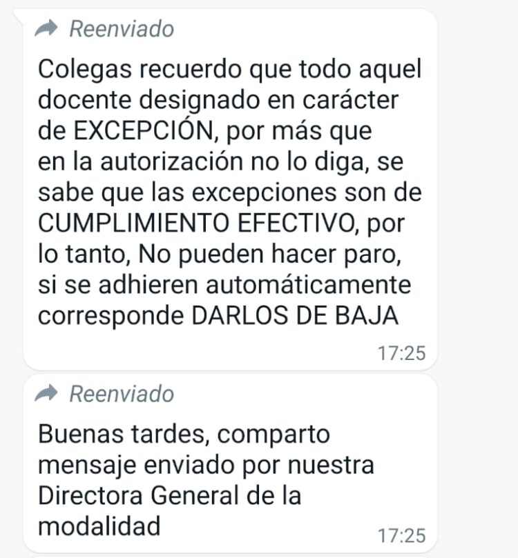 Pico Truncado: Anuncian a docente de Escuela Especial que la dan de baja por realizar paro