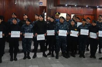 Personal del Comando Radioeléctrico y Armada Argentina culminaron curso de Métodos de Acciones de Seguridad Urbana