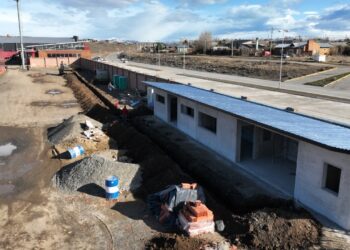 AVANZAN LAS OBRAS EN EL  YOLI BRITEZ DE EL CALAFATE