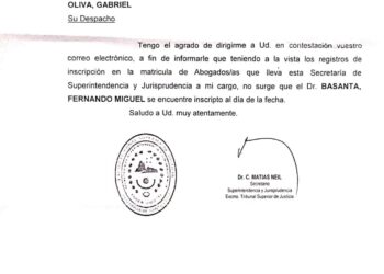Encuentro Ciudadano reveló que “Fernando Basanta no está matriculado” y su designación “es absolutamente irregular”