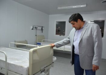 Continúa la puesta a punto del Hospital Modular de Pico Truncado