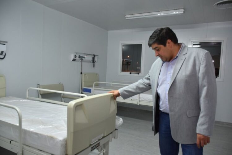 Continúa la puesta a punto del Hospital Modular de Pico Truncado