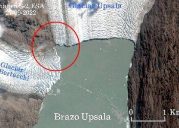 Upsala: en ocho meses perdió casi un kilómetro cuadrado de superficie