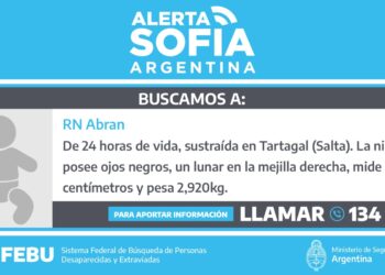 ALERTA SOFIA – Tartagal, Salta