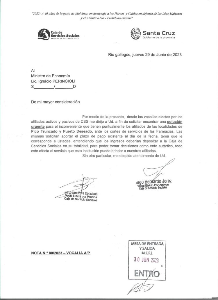 Vocales de la CSS solicitaron urgente solución por corte de servicios en farmacias