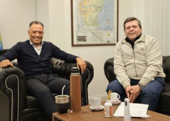 El Vicegobernador Eugenio Quiroga recibió a Fabián Leguizamón