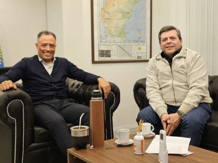 El Vicegobernador Eugenio Quiroga recibió a Fabián Leguizamón