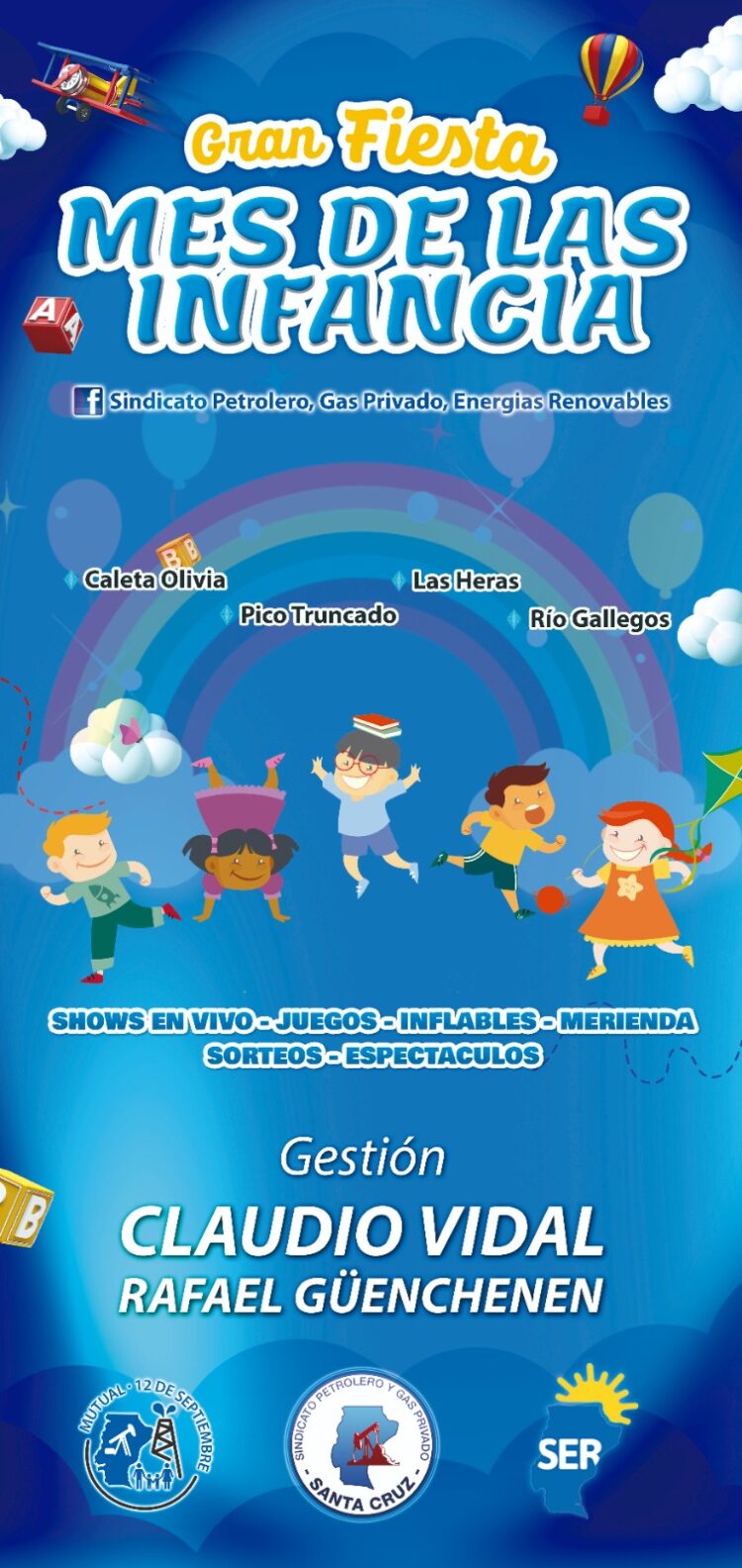 Vidal-Güenchenen organizan “Gran fiesta por el mes de las infancias”