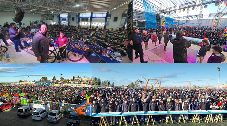 Más de 30.000 santacruceños disfrutaron de la “gran fiesta por el mes de las infancias” organizada por Vidal-Guenchenen