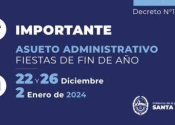 El Gobierno dispuso asueto administrativo para las fiestas de fin de año