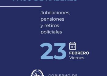 Mañana se realizará el pago de las jubilaciones, pensiones y retiros