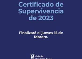 El 15 de febrero vence el plazo para presentar el certificado de supervivencia 2023