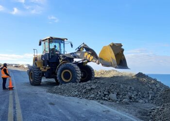 VIALIDAD NACIONAL REPARÓ EL SECTOR AFECTADO DE LA RUTA NACIONAL 3, KM 1860, EN LA ZONA DE “PUNTA PELIGRO”