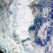 Impactante: una foto de la NASA muestra cómo se ve Santa Cruz tapada de nieve