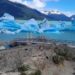 Grandes témpanos cerca del muelle impiden la navegación en el Glaciar Perito Moreno