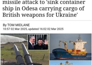 Rusia. Atacan con misiles carguero con armas británicas para Ucrania