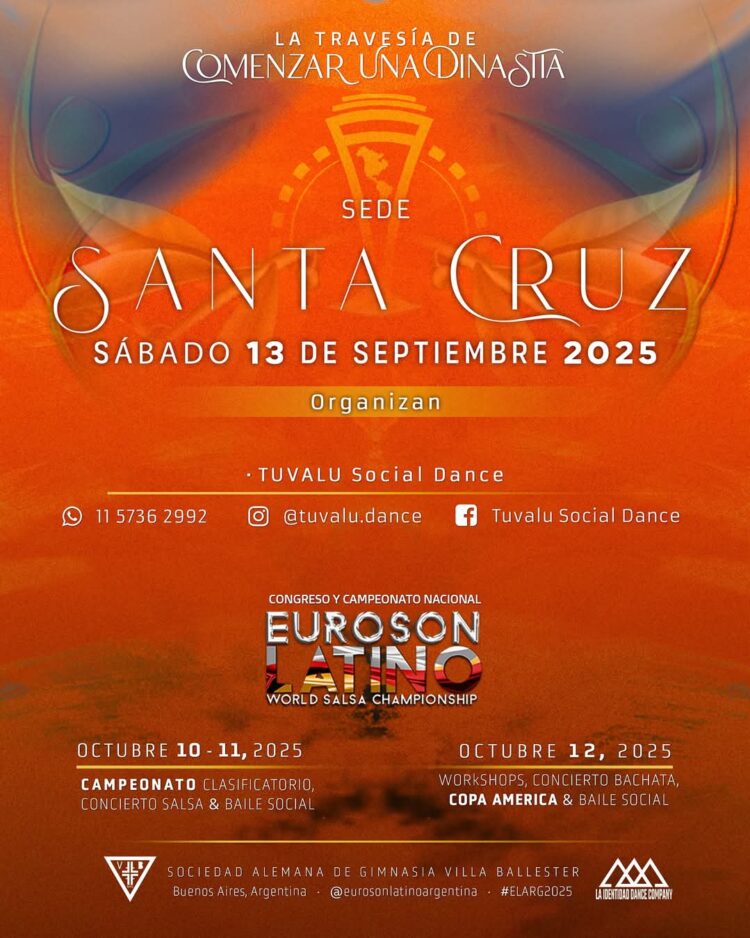 SE VIENE EL » TUVALU SOCIAL DANCE» EN SANTA CRUZ