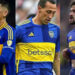 Rojo, Lema y Saracchi, afuera del plantel de Boca