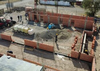 AVANZA LA CONSTRUCCION DEL SEGUNDO CUARTEL DE BOMBEROS EN PICO TRUNCADO.