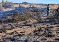 Bomberos de Pico Truncado sofocaron incendio de pastizales y arbustos